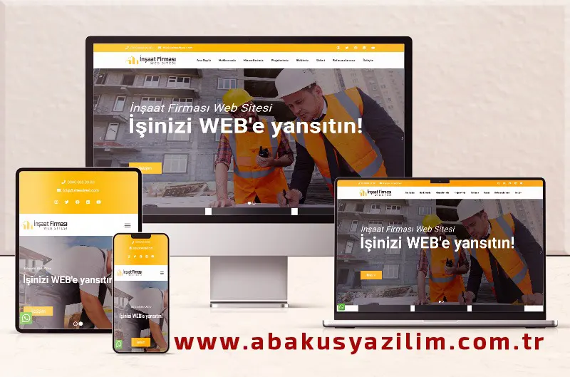 Firma Web Sitesi – İnşaat Firması Web Sitesi 081